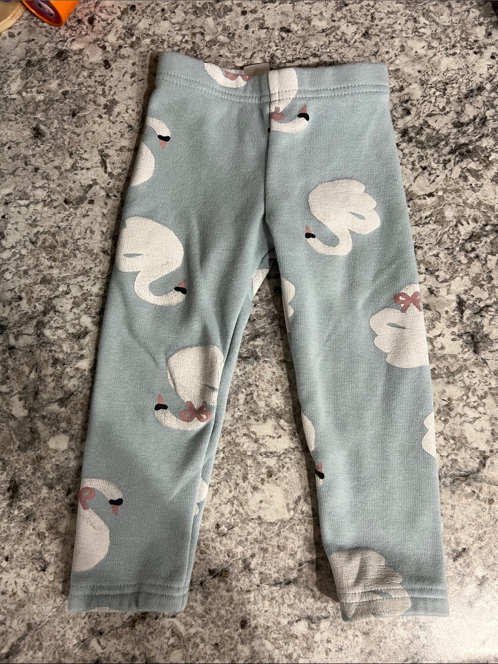 Carter's Light Blue Swan Print Pajama Leggings